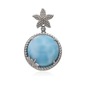 Larimar Silver Pendant