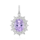 Rose de France Amethyst Silver Pendant