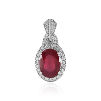 Madagascar Ruby Silver Pendant