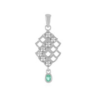 Ethiopian Emerald Silver Pendant