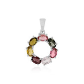 Fancy Tourmaline Silver Pendant