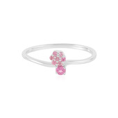 Pink Tourmaline Silver Ring