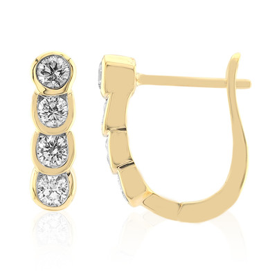 9K SI1 (G) Diamond Gold Earrings (Annette)