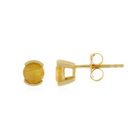 Madagascar Yellow Sapphire Silver Earrings