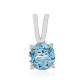 Swiss Blue Topaz Silver Pendant