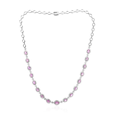 14K Pink Sapphire Gold Necklace (CIRARI)