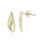 9K Flawless (F) Diamond Gold Earrings (LUCENT DIAMONDS)