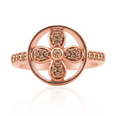 9K SI1 Argyle Rose De France Diamond Gold Ring (Annette)