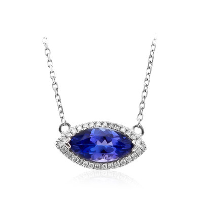 10K AAA Tanzanite Gold Necklace