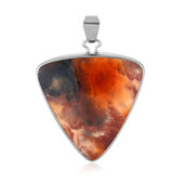 Java Plume Carnelian Silver Pendant (Bali Barong)