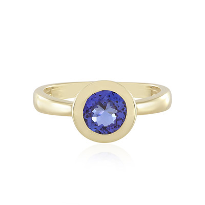 9K AAA Tanzanite Gold Ring (de Melo)