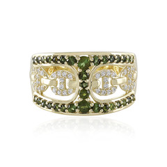 9K Green Tourmaline Gold Ring (de Melo)