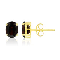 Garnet Silver Earrings