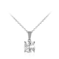 White Topaz Silver Necklace