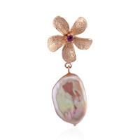 Pink Freshwater Pearl Silver Pendant (TPC)