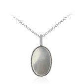 Mother of Pearl Silver Necklace