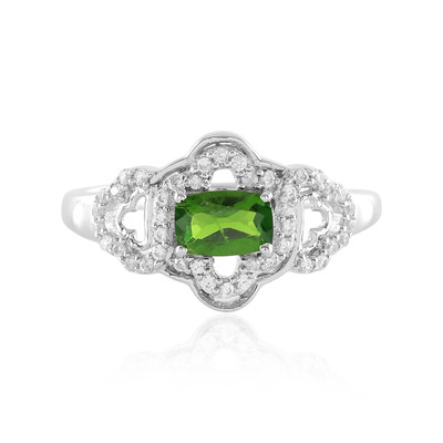 Russian Diopside Silver Ring