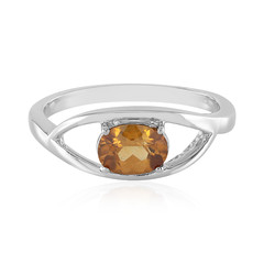 Mandarin Zircon Silver Ring