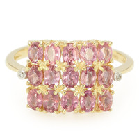 18K Unheated Padparadscha Sapphire Gold Ring (AMAYANI)