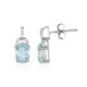 Sky Blue Topaz Silver Earrings