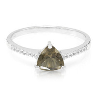 Smoky Quartz Silver Ring