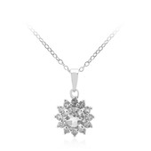 White Topaz Silver Necklace