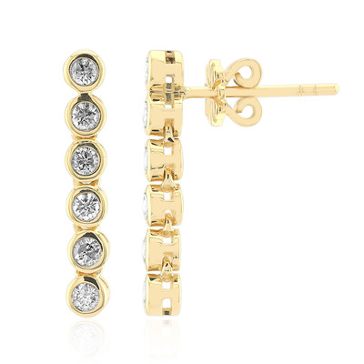 9K SI1 (G) Diamond Gold Earrings (Annette)