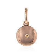 9K SI1 Argyle Rose De France Diamond Gold Pendant (Annette)