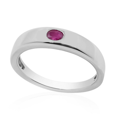 Ruby Silver Ring