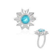 Paraiba Color Topaz Silver Ring