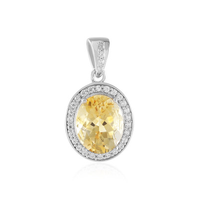 Citrine Silver Pendant