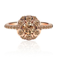 14K VS1 Argyle Rose De France Diamond Gold Ring