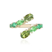 9K Green Tourmaline Gold Ring (KM by Juwelo)