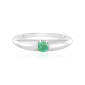 Colombian Emerald Silver Ring