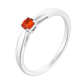 Mexican Fire Opal Silver Ring