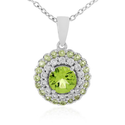 Peridot Silver Necklace