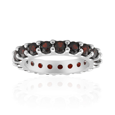 Garnet Silver Ring