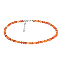 Carnelian Silver Necklace