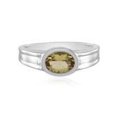 Yellow Beryl Silver Ring