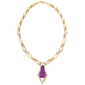 18K Patroke Kunzite Gold Necklace (de Melo)