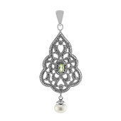 White Freshwater Pearl Silver Pendant