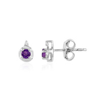 Amethyst Silver Earrings