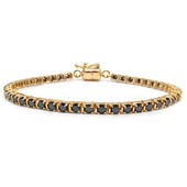 9K Black Diamond Gold Bracelet (de Melo)