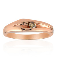 9K SI1 Argyle Rose De France Diamond Gold Ring