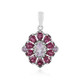 Rose de France Amethyst Silver Pendant