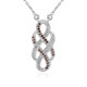 I3 Brown Diamond Silver Necklace