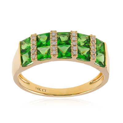 14K AAA Kenya Tsavorite Gold Ring (CIRARI)