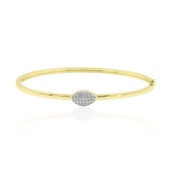 9K SI2 (G) Diamond Gold Bangle (Annette)