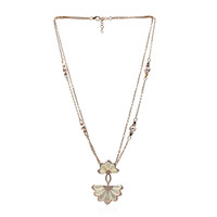 18K Silver Freshwater Pearl Gold Necklace (Estée Collection)