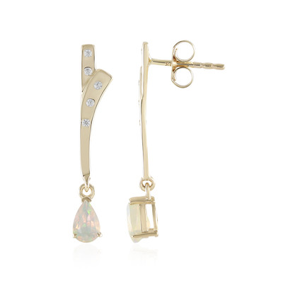 9K Welo Opal Gold Earrings (de Melo)